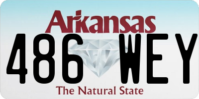 AR license plate 486WEY