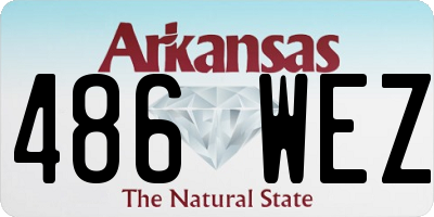 AR license plate 486WEZ