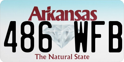 AR license plate 486WFB