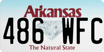 AR license plate 486WFC