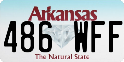 AR license plate 486WFF