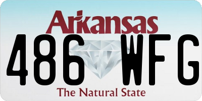AR license plate 486WFG