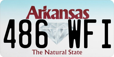 AR license plate 486WFI