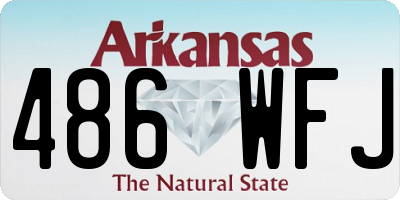 AR license plate 486WFJ