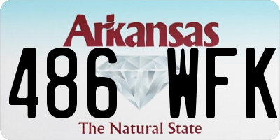 AR license plate 486WFK