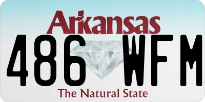 AR license plate 486WFM