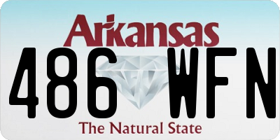 AR license plate 486WFN