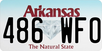 AR license plate 486WFO