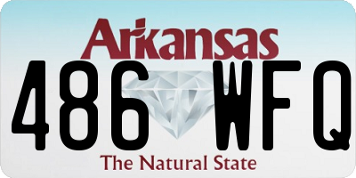AR license plate 486WFQ