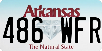 AR license plate 486WFR