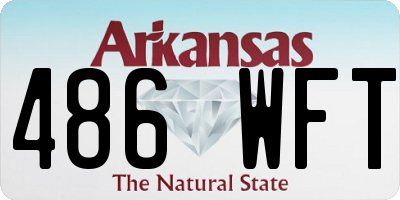 AR license plate 486WFT