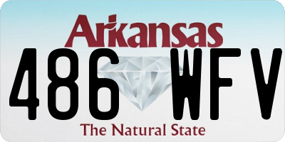 AR license plate 486WFV