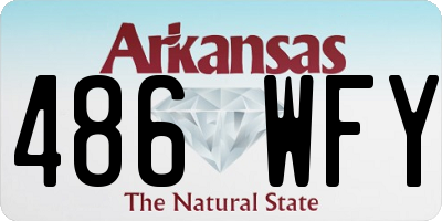 AR license plate 486WFY