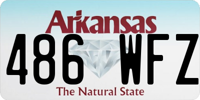 AR license plate 486WFZ