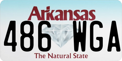 AR license plate 486WGA