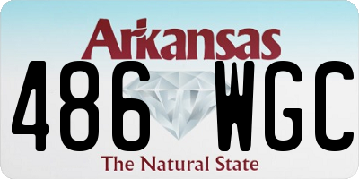 AR license plate 486WGC