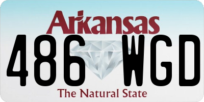 AR license plate 486WGD