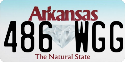 AR license plate 486WGG
