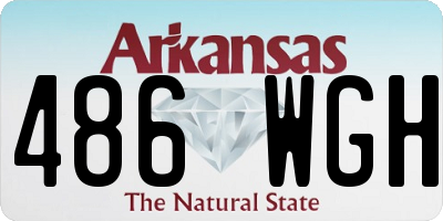 AR license plate 486WGH