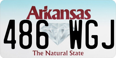 AR license plate 486WGJ