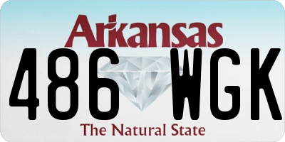 AR license plate 486WGK