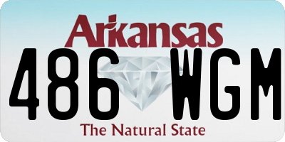 AR license plate 486WGM