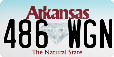 AR license plate 486WGN