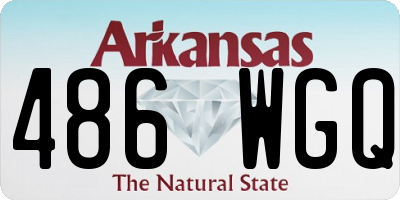 AR license plate 486WGQ