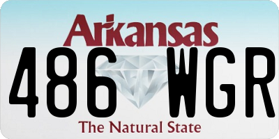 AR license plate 486WGR