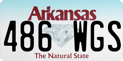 AR license plate 486WGS