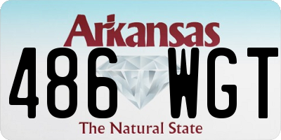 AR license plate 486WGT