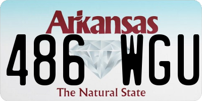 AR license plate 486WGU