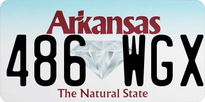 AR license plate 486WGX