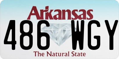 AR license plate 486WGY