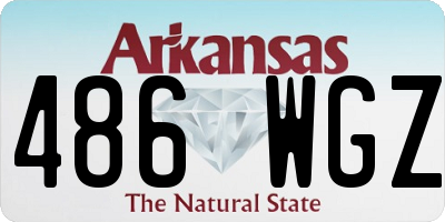 AR license plate 486WGZ