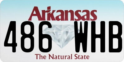 AR license plate 486WHB