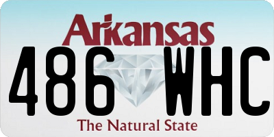 AR license plate 486WHC