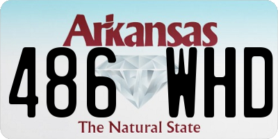 AR license plate 486WHD