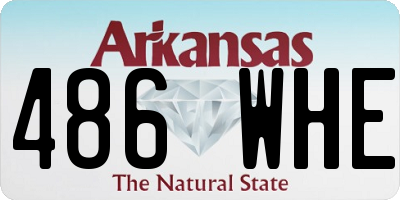 AR license plate 486WHE