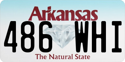 AR license plate 486WHI