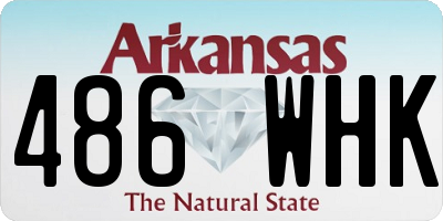 AR license plate 486WHK