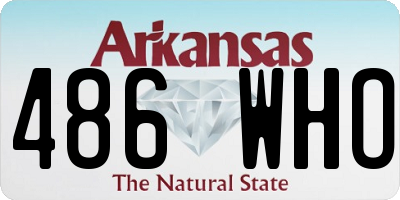 AR license plate 486WHO