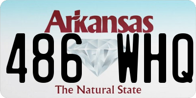 AR license plate 486WHQ