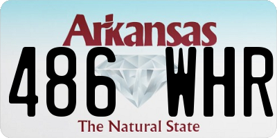 AR license plate 486WHR