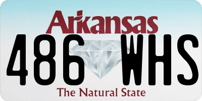 AR license plate 486WHS