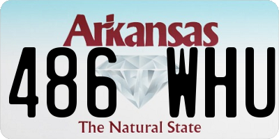 AR license plate 486WHU