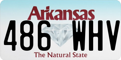 AR license plate 486WHV