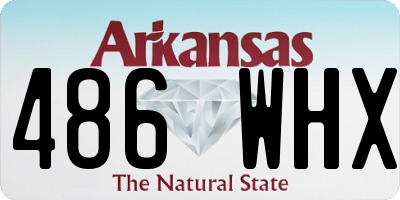 AR license plate 486WHX
