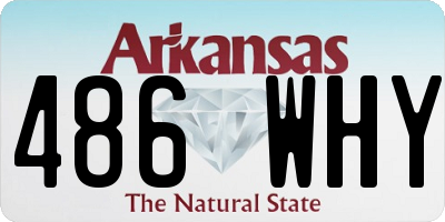 AR license plate 486WHY