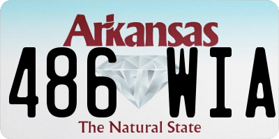 AR license plate 486WIA